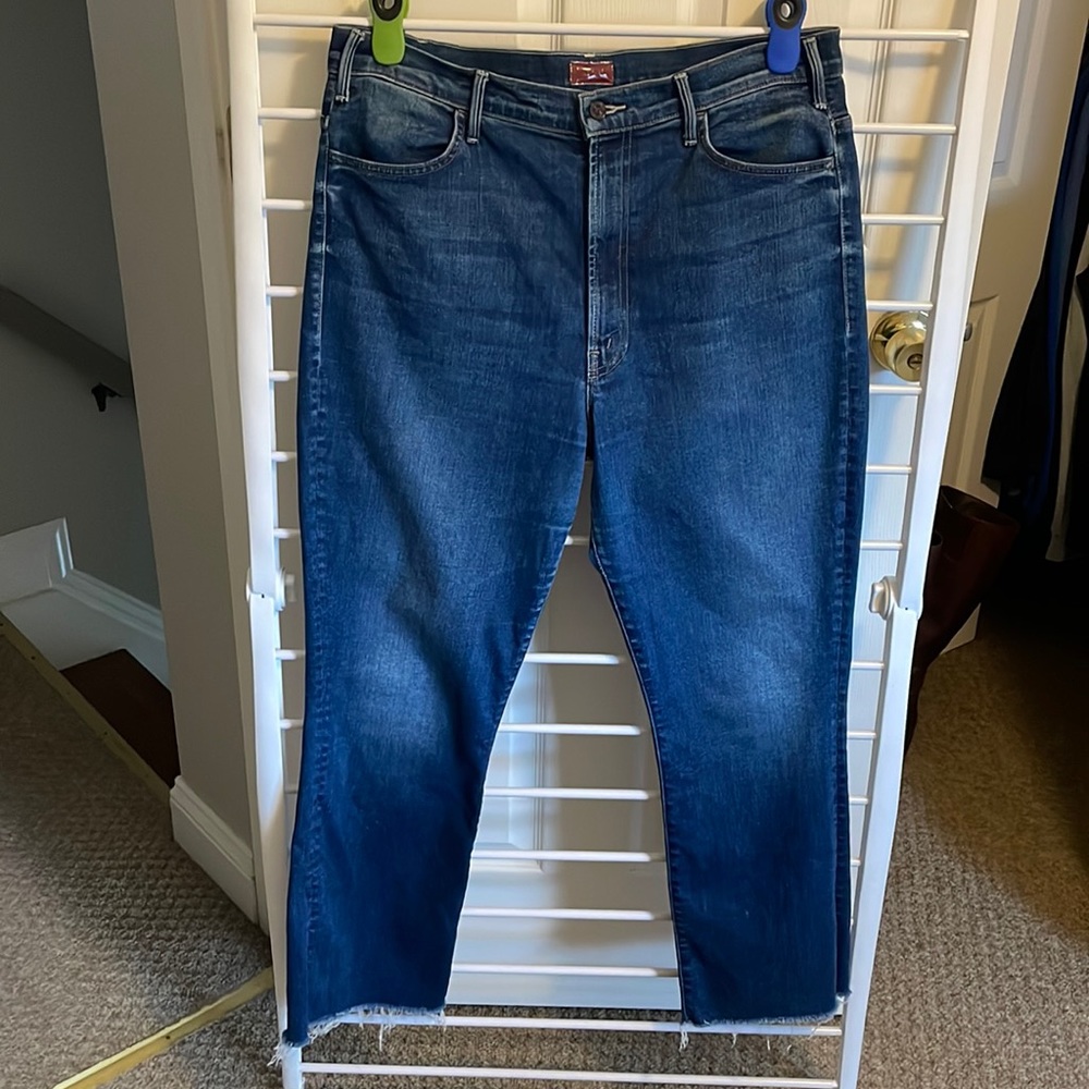 Mother The Hustler Ankle Fray Size 34